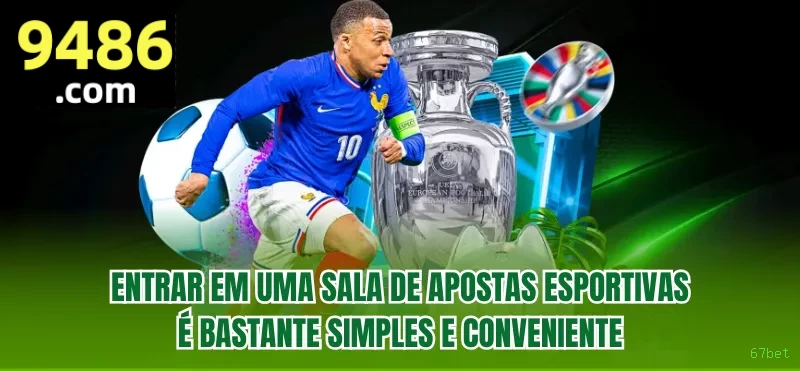 Imagem promocional do aplicativo mobile da 67bet